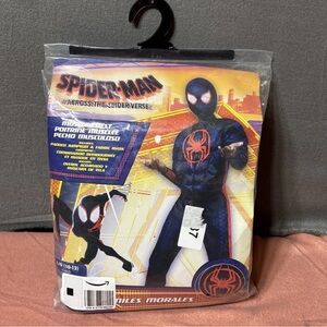 Marvel Spider-man L 10- 12 Boys Youth Across Miles Morales Kids Costume NEW